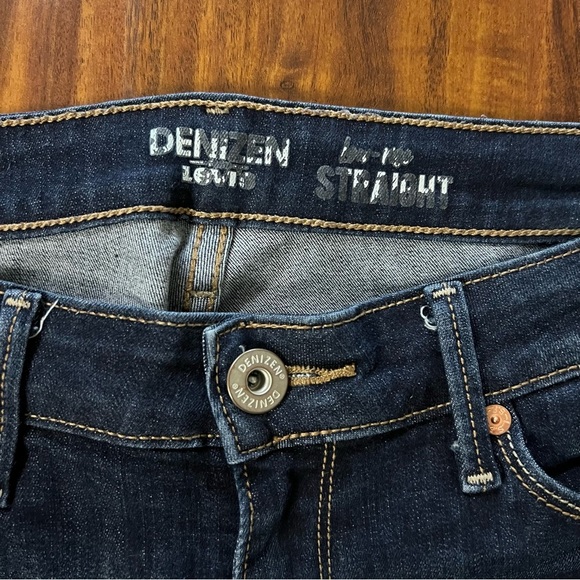 Denizen Levi’s Straight Cropped Raw Hem Denim Heans size 11 - Picture 4 of 9